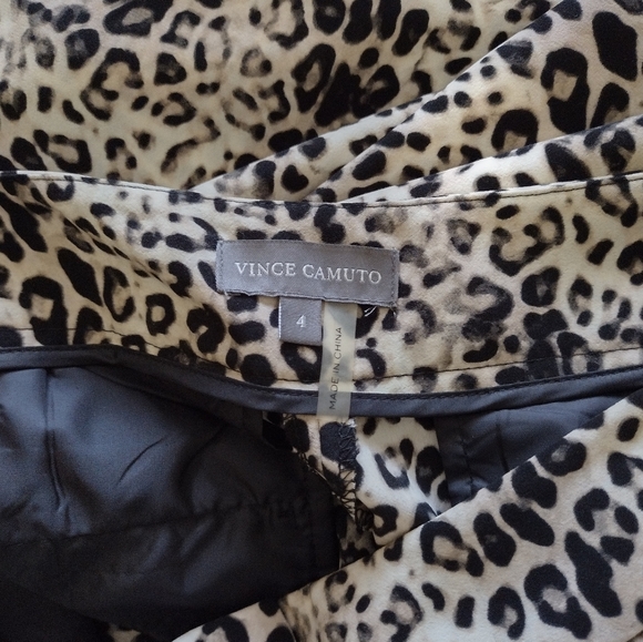 Vince Camuto high waist wide leg pants leopard print - Size 4 - Picture 8 of 8